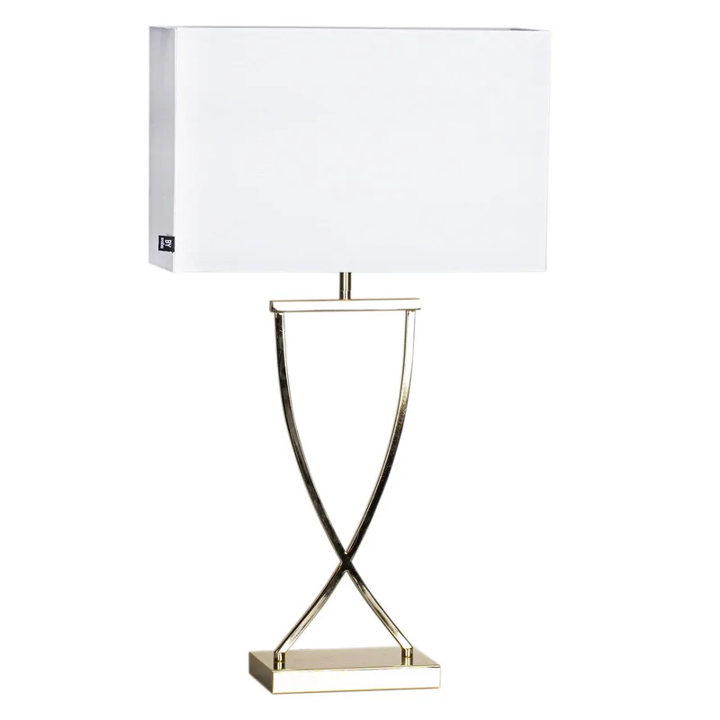 Omega tafellamp messing/wit hoogte 69cm van By Rydéns in Messing, Wit – productfoto
