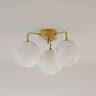 Bellagio Deckenleuchte 3-lite Messing-weiß von By Rydéns in Weiß, Messing – Produktfoto 1 von 2
