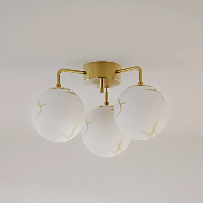 Bellagio Deckenleuchte 3-lite Messing-weiß von By Rydéns in Weiß, Messing – Produktfoto 1 von 2