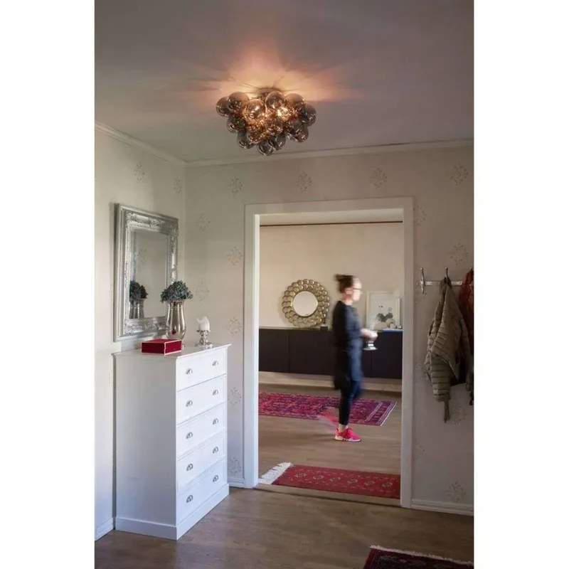 plafondlamp groot, Ø 50 cm van By Rydéns in Rookgrijs – productfoto