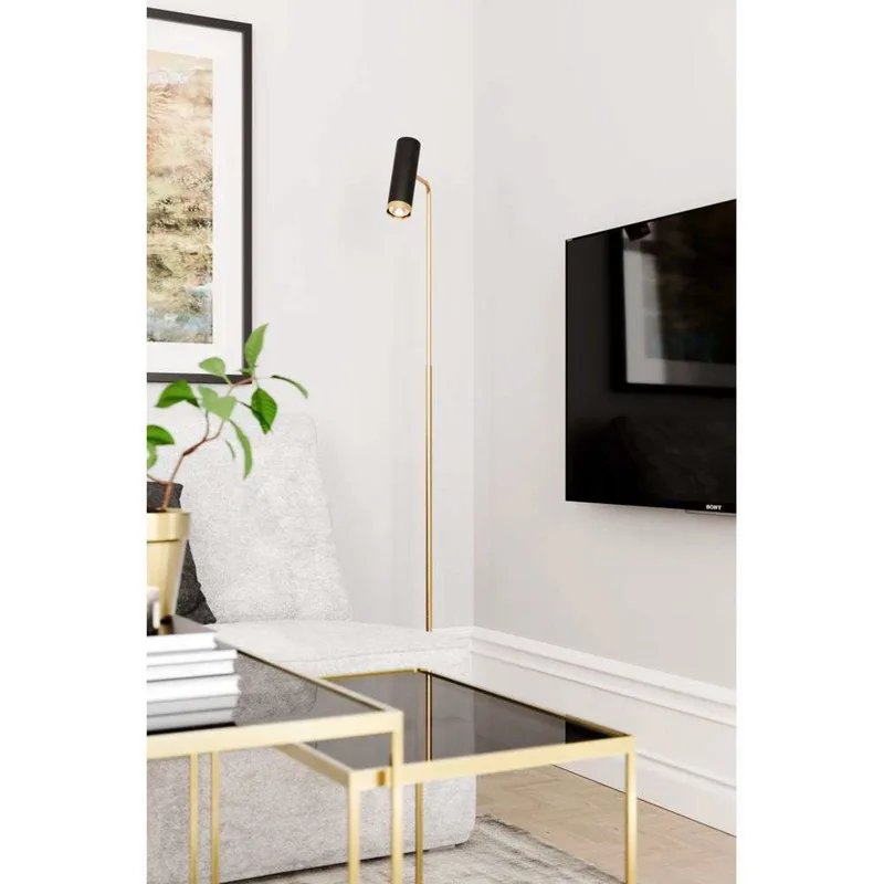 Puls Vloerlamp Black/Brass van By Rydéns – productfoto