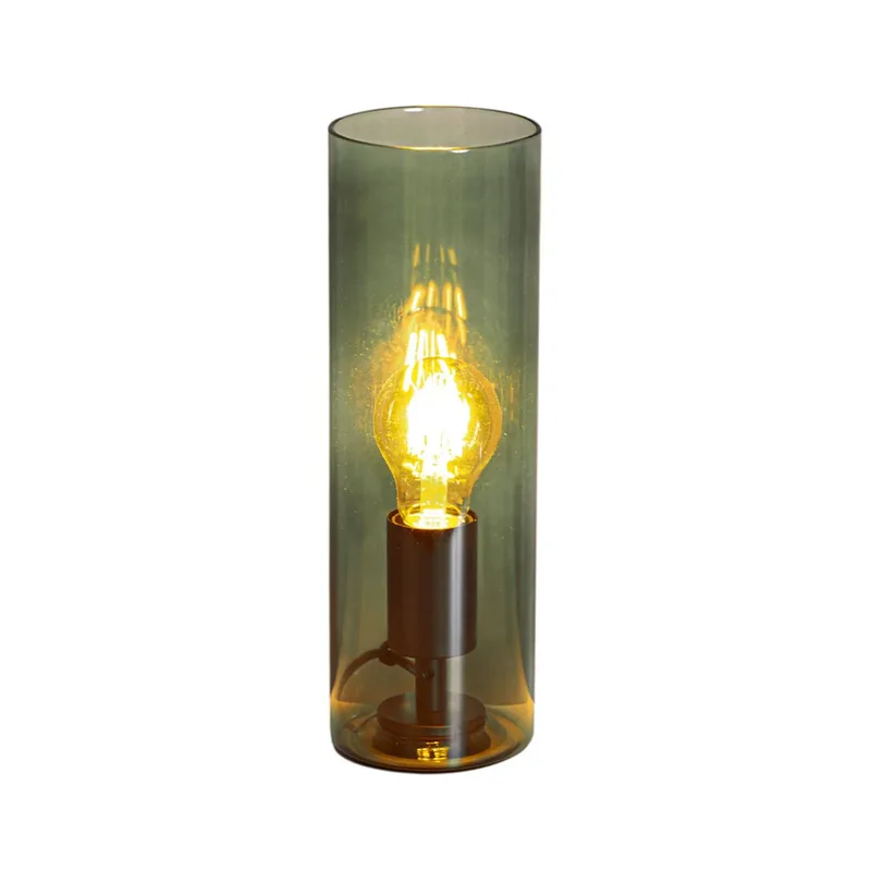 Bordslampa Flake, höjd 30 cm, glas, E27 från By Rydéns i Grön – produktbild 1 av 4