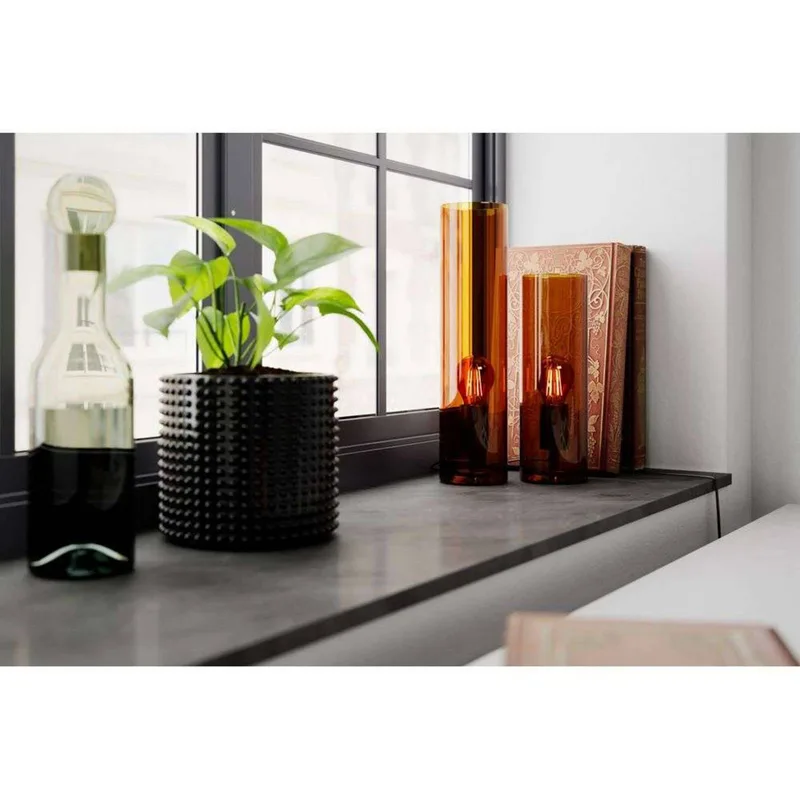 Bordslampa Flake, höjd 40 cm, glas, E27 från By Rydéns i Cognac – produktbild 2 av 3
