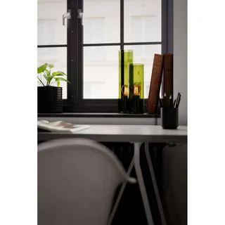 Lampe de table Flake, hauteur 40 cm, verre, E27 de By Rydéns en Vert – photo produit 3 sur 3