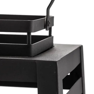 Terraslamp Yankton in lantaarnvorm van By Rydéns in Zwart, Transparant – productfoto 2 van 4