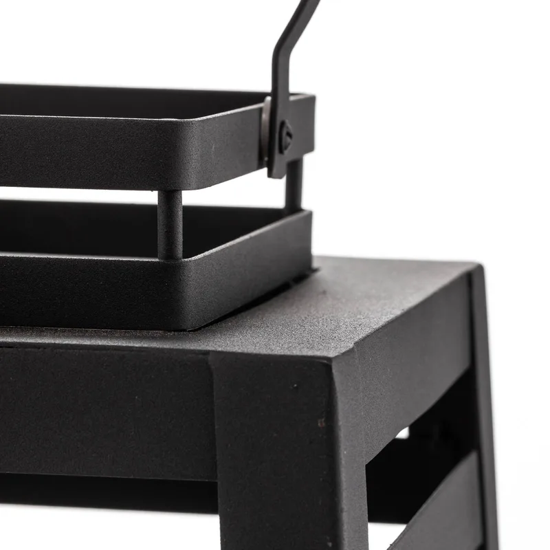 Terraslamp Yankton in lantaarnvorm van By Rydéns in Zwart, Transparant – productfoto 2 van 4