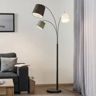vloerlamp Foggy, 3-lamps, zwart van By Rydéns in Zwart, Grijs, Wit – productfoto 1 van 5