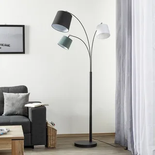 vloerlamp Foggy, 3-lamps, zwart van By Rydéns in Zwart, Grijs, Wit – productfoto 2 van 5