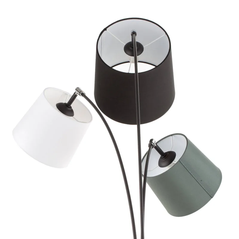 vloerlamp Foggy, 3-lamps, zwart van By Rydéns in Zwart, Grijs, Wit – productfoto 3 van 5