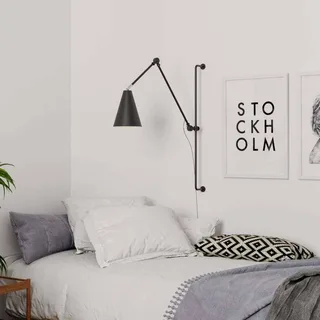Lampe murale Yukon long Noir mat de By Rydéns en Noir – photo produit 1 sur 2