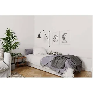 Lampe murale Yukon long Noir mat de By Rydéns en Noir – photo produit 2 sur 2