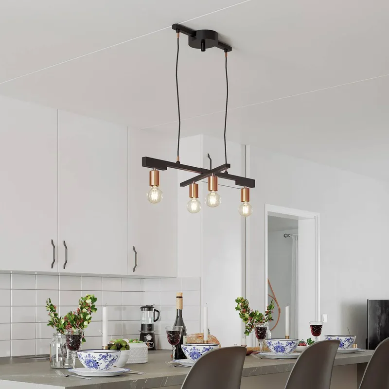 Lampe à suspension Zeona Noir mat de By Rydéns en Zandzwart – photo produit 2 sur 3