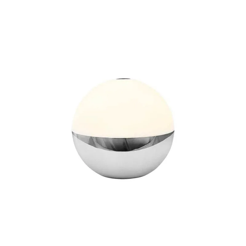Alba LED tafellamp op batterijen, chroom, dimbaar. IP44 de Dyberg Larsen – photo produit