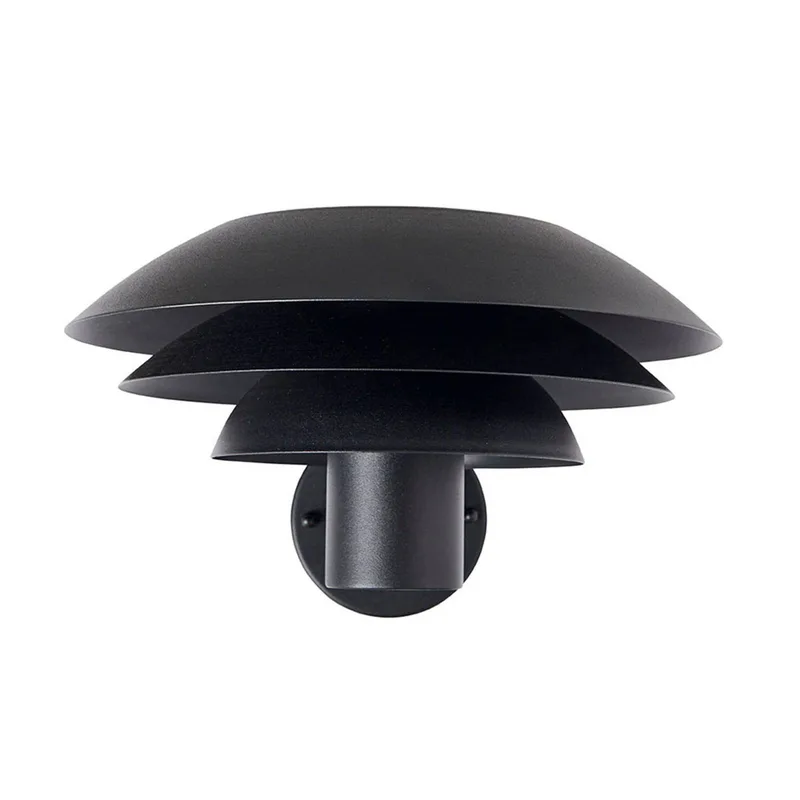 buitenwandlamp DL25 Ø 25 cm fra Dyberg Larsen i Sort – produktbillede 2 af 3