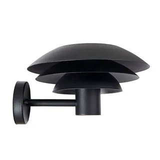 buitenwandlamp DL25 Ø 25 cm fra Dyberg Larsen i Sort – produktbillede 1 af 3