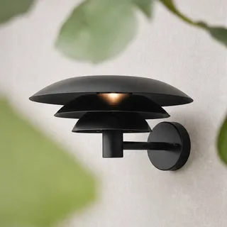 buitenwandlamp DL30, aluminium, Ø 30 cm, G9 de Dyberg Larsen en Noir – photo produit 1 sur 2