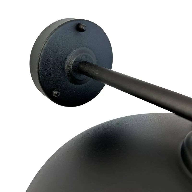 buitenwandlamp Morph, Ø 30 cm, zwart, metaal från Dyberg Larsen – produktbild 3 av 4