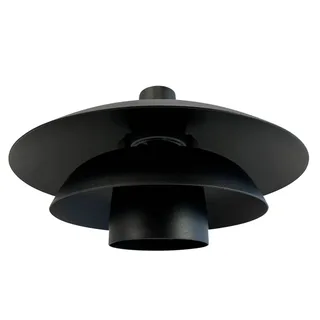 buitenwandlamp Morph, Ø 30 cm, zwart, metaal från Dyberg Larsen – produktbild 2 av 4