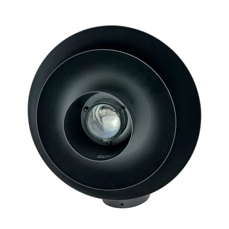 buitenwandlamp Morph, Ø 30 cm, zwart, metaal från Dyberg Larsen – produktbild 4 av 4