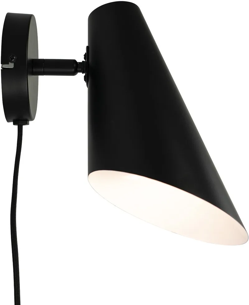 Cale Wandlamp - Mat by Dyberg Larsen in Black – product photo
