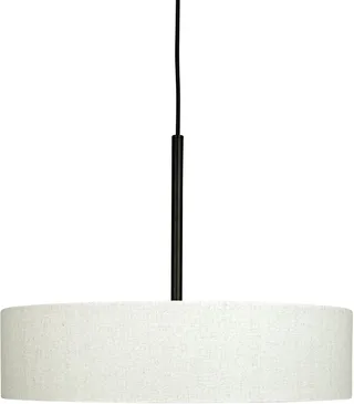 Suspension en métal et tissu noir/blanc de Dyberg Larsen en Naturel, Noir – photo produit 1 sur 5