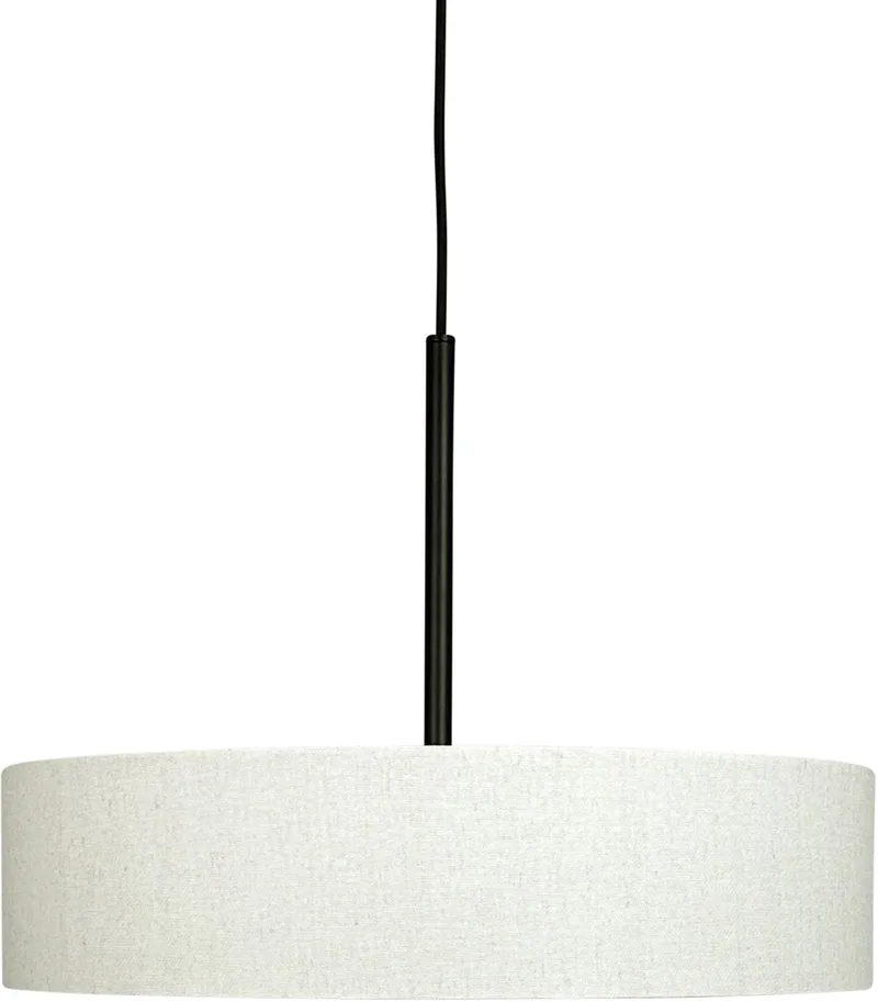 Suspension en métal et tissu noir/blanc de Dyberg Larsen en Naturel, Noir – photo produit 1 sur 5