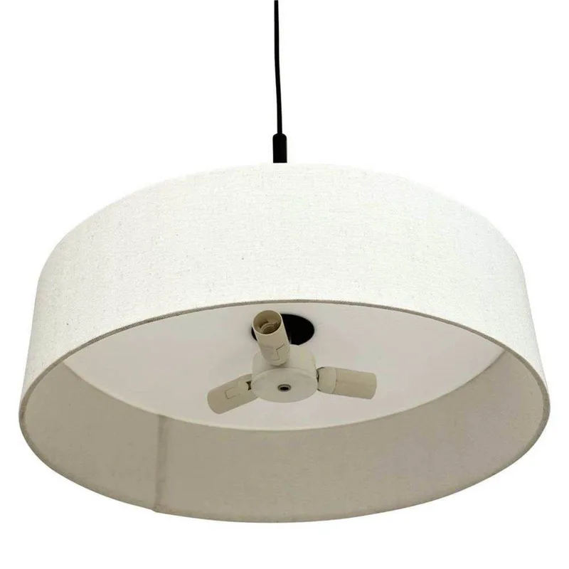Suspension en métal et tissu noir/blanc de Dyberg Larsen en Naturel, Noir – photo produit 3 sur 5