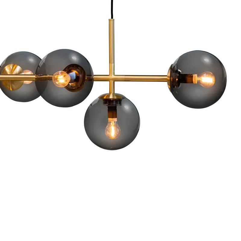 Como Pendelleuchte Brass von Dyberg Larsen in Messing, Rookgrijs – Produktfoto 5 von 5