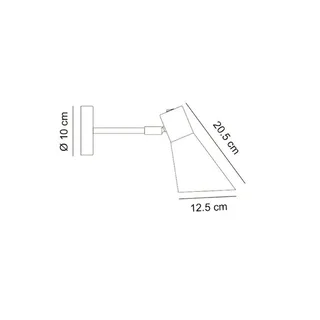 DL12 Applique Murale White de Dyberg Larsen en Blanc – photo produit 5 sur 5