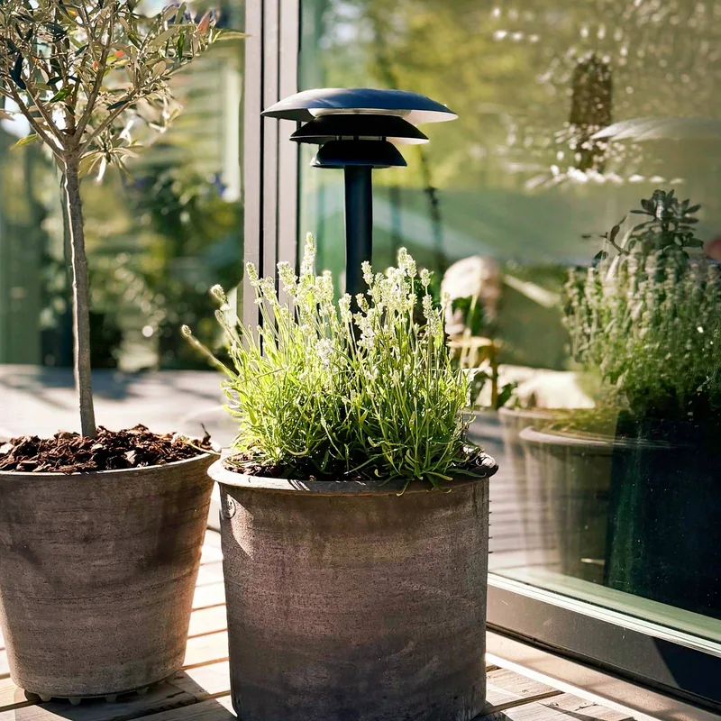 DL25 zonne-energie grondspies lamp, 3000 K fra Dyberg Larsen i Sort – produktbillede 2 af 4