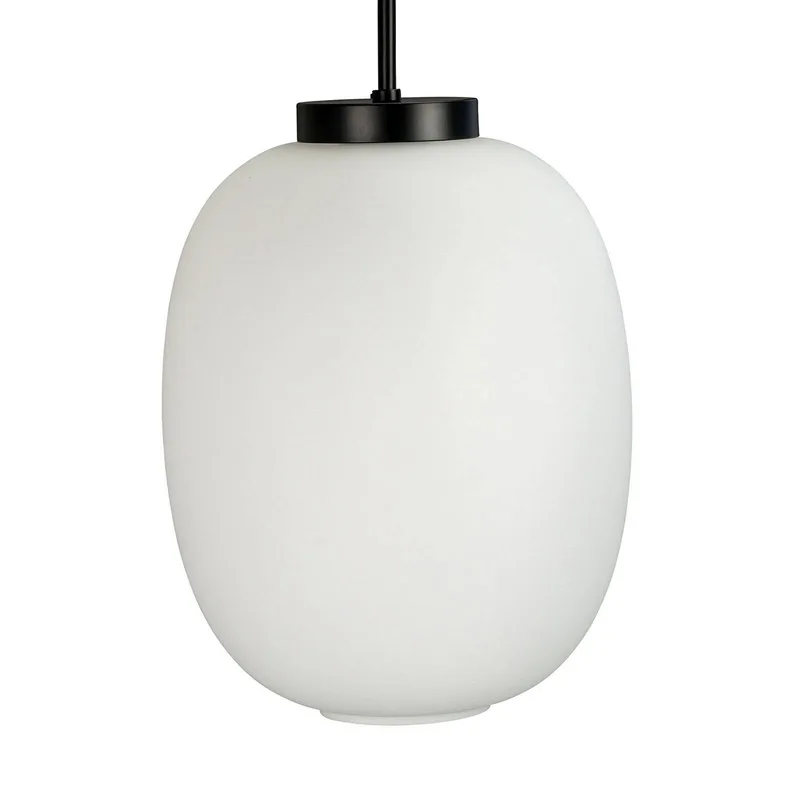 DL39 pendel Ø 25cm opalvit/svart från Dyberg Larsen i Opaalwit, Svart – produktbild