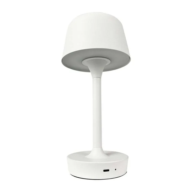 FLOW LED tafellamp op batterijen, wit, hoogte 26 cm fra Dyberg Larsen – produktbillede