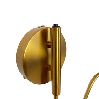 Futura wandlamp, zwart, metaal fra Dyberg Larsen i Sort, Messing – produktbillede 3 af 3
