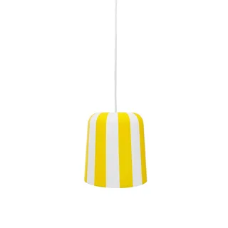 Gry hanglamp, geel/wit, Ø 20 cm, metaal från Dyberg Larsen i Geel wit – produktbild 3 av 3