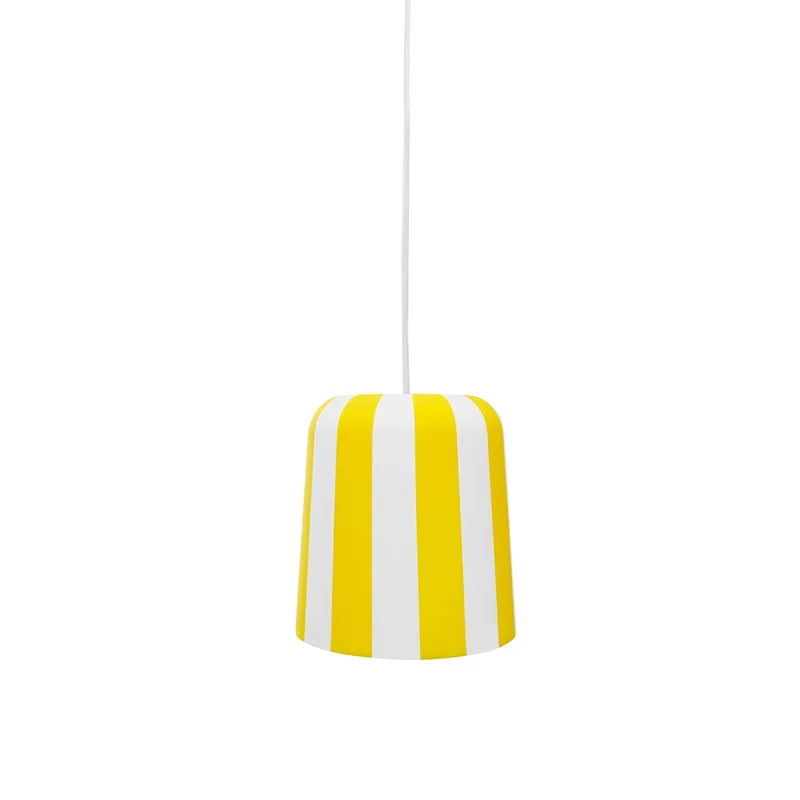 Gry hanglamp, geel/wit, Ø 20 cm, metaal från Dyberg Larsen i Geel wit – produktbild 3 av 3