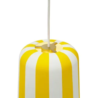 Gry hanglamp, geel/wit, Ø 20 cm, metaal från Dyberg Larsen i Geel wit – produktbild 2 av 3