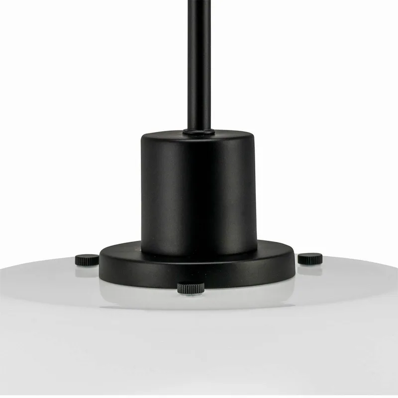 DL31 Hängeleuchte Glasschirm schwarz von Dyberg Larsen in Weiß – Produktfoto 2 von 2