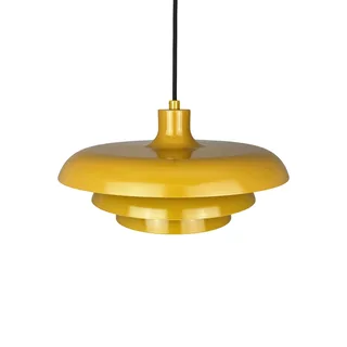 hanglamp Ava, kerriegele, metaal, Ø 31 cm från Dyberg Larsen i Curry – produktbild 3 av 4