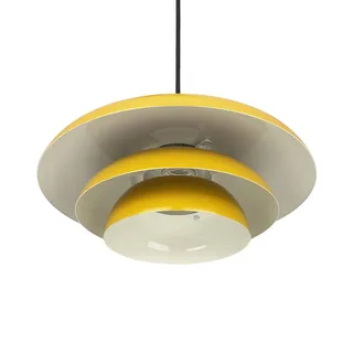 hanglamp Ava, kerriegele, metaal, Ø 31 cm från Dyberg Larsen i Curry – produktbild 2 av 4