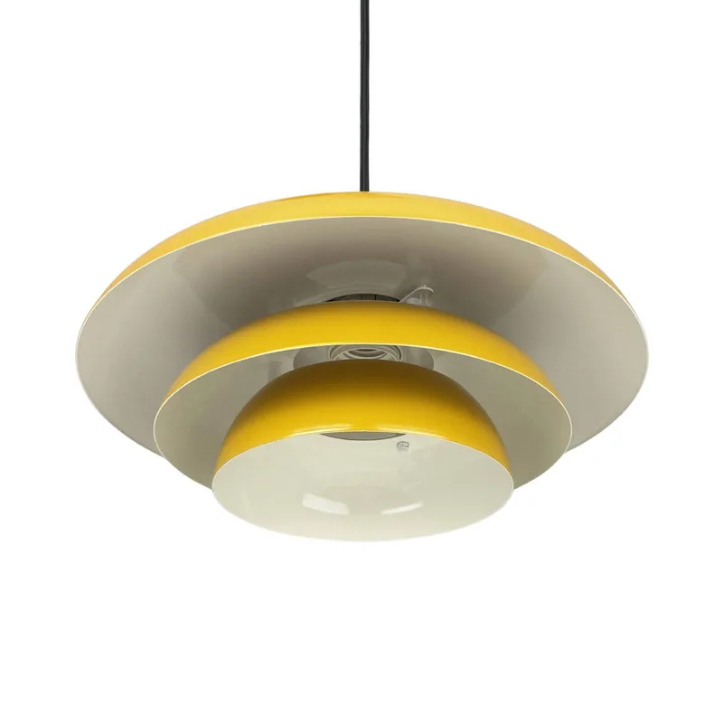 hanglamp Ava, kerriegele, metaal, Ø 31 cm från Dyberg Larsen i Curry – produktbild 2 av 4