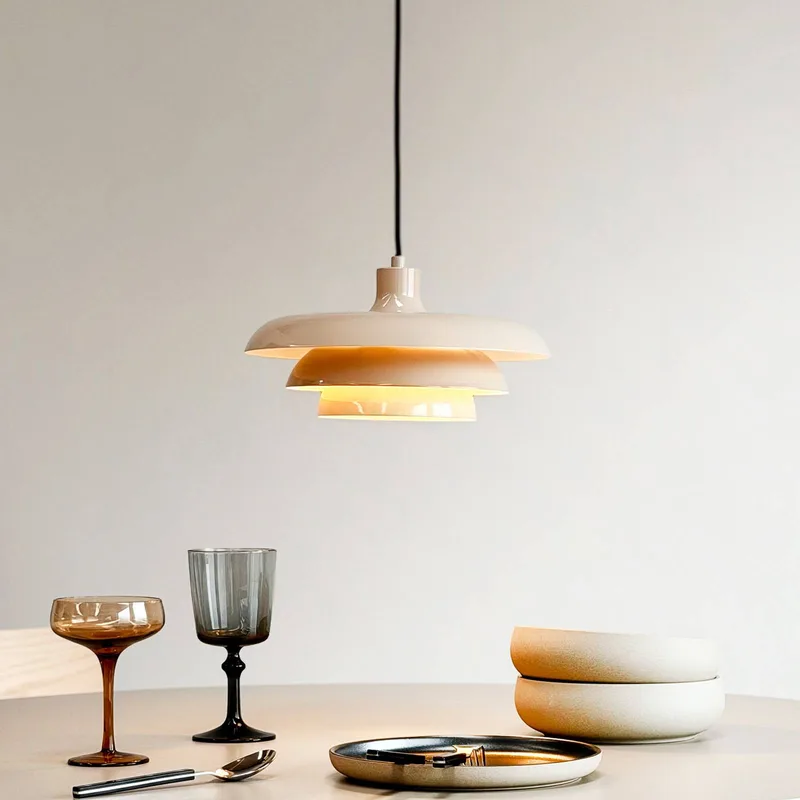 hanglamp Ava, metaal, Ø 31 cm de Dyberg Larsen en Beige – photo produit 1 sur 5