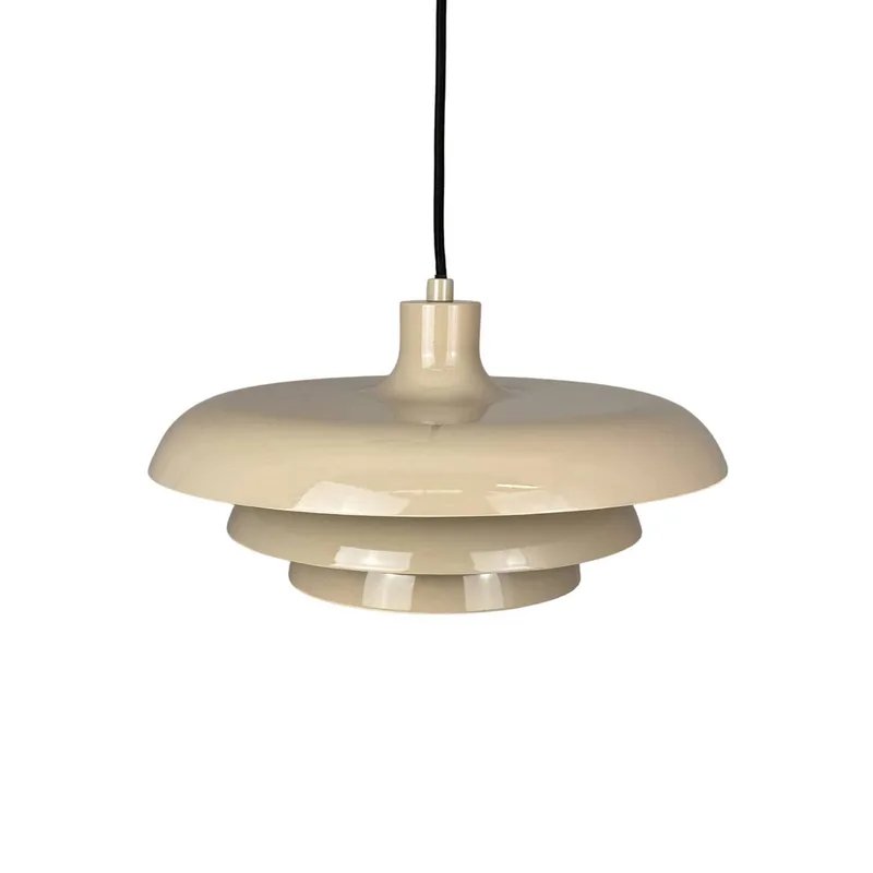 hanglamp Ava, metaal, Ø 31 cm de Dyberg Larsen en Beige – photo produit 4 sur 5