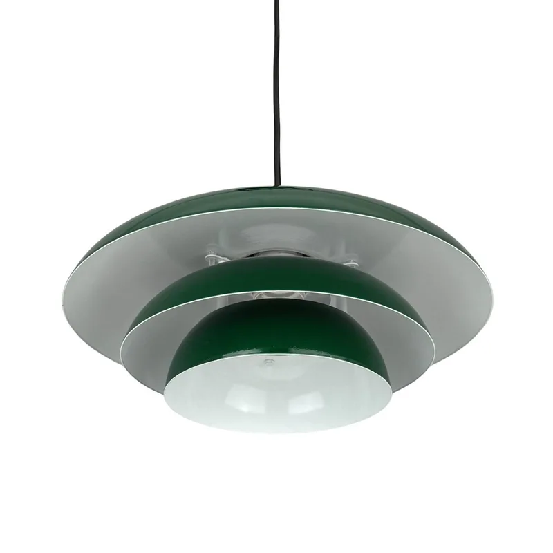 hanglamp Ava, metaal, Ø 31 cm fra Dyberg Larsen i Mørkegrøn – produktbillede 3 af 5