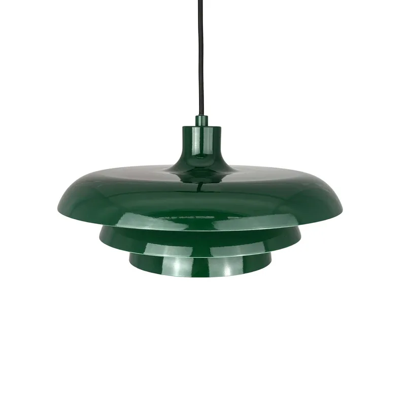 hanglamp Ava, metaal, Ø 31 cm fra Dyberg Larsen i Mørkegrøn – produktbillede 4 af 5