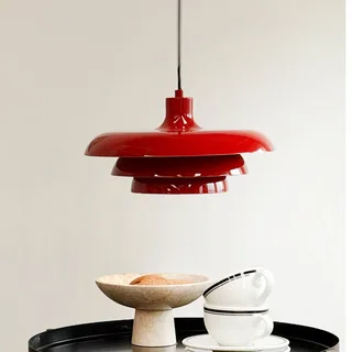hanglamp Ava, metaal, Ø 31 cm von Dyberg Larsen in Donkerrood – Produktfoto 1 von 5