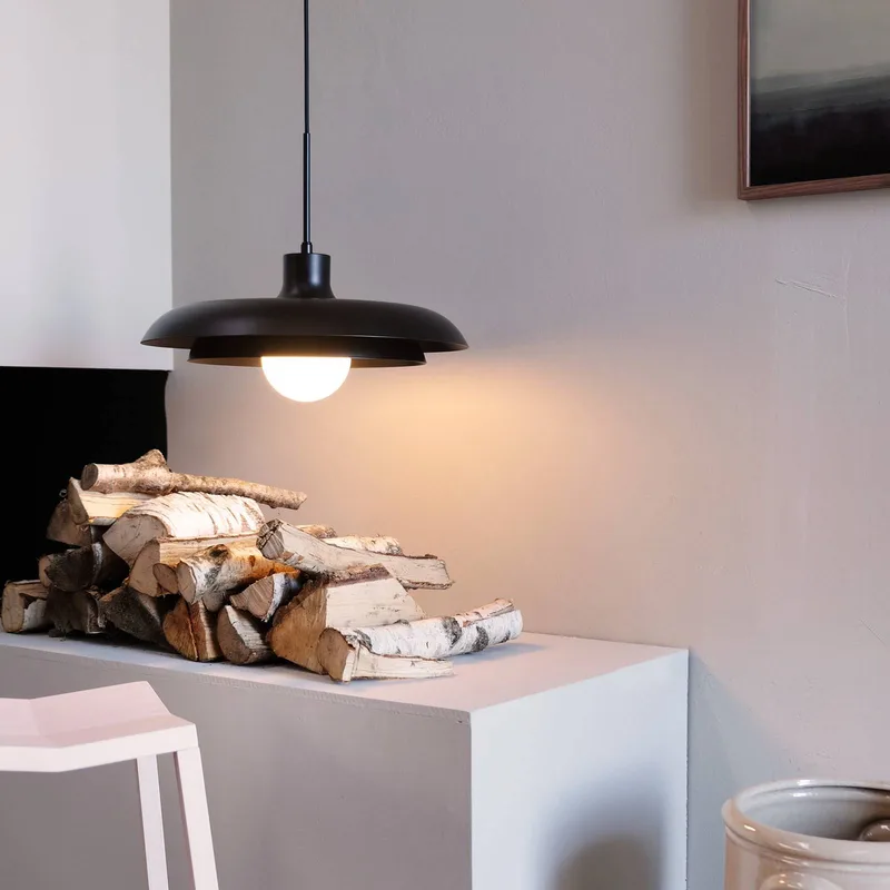 hanglamp Ava, metaal, Ø 44 cm by Dyberg Larsen in Black – product photo 2 of 4