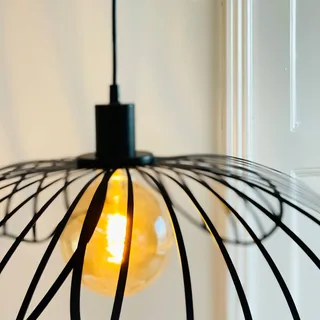 Suspension Blumen noir mat de Dyberg Larsen en Matzwart – photo produit 3 sur 4