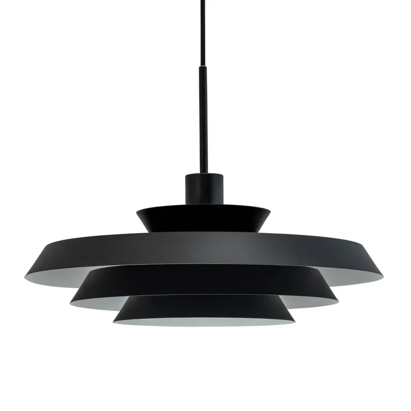 hanglamp DL44, metaal, Ø 45 cm de Dyberg Larsen en Noir – photo produit 5 sur 5