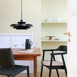 hanglamp DL44, metaal, Ø 45 cm de Dyberg Larsen en Noir – photo produit 3 sur 5