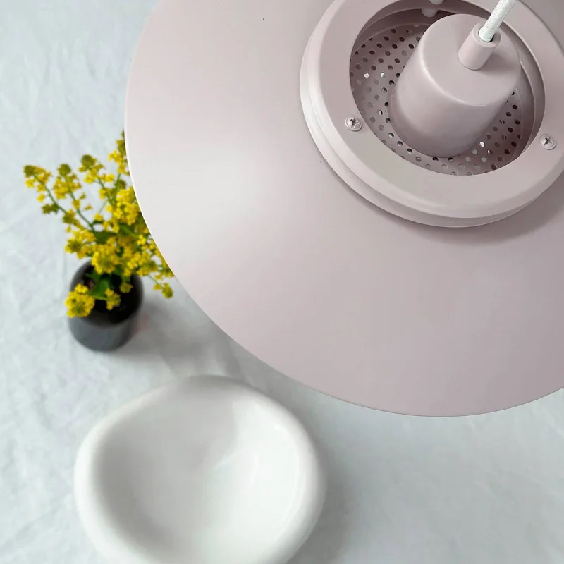 hanglamp Ejka mini, Ø 30 cm, metaal från Dyberg Larsen i Rosa – produktbild 4 av 5